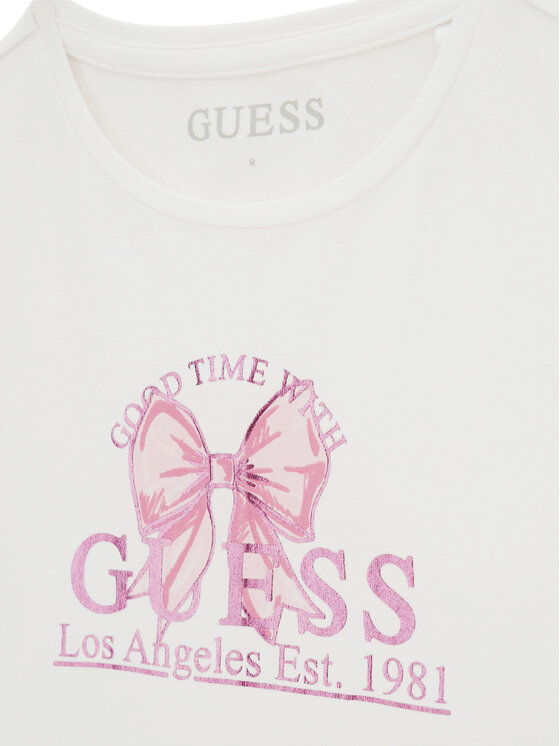 Guess Guess Marškinėliai J6GI28 K6YW4 Balta Regular Fit