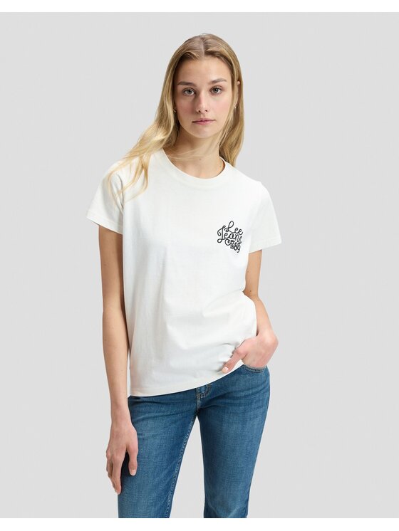 Lee Lee T-Shirt 89 TEE Biały Regular Fit