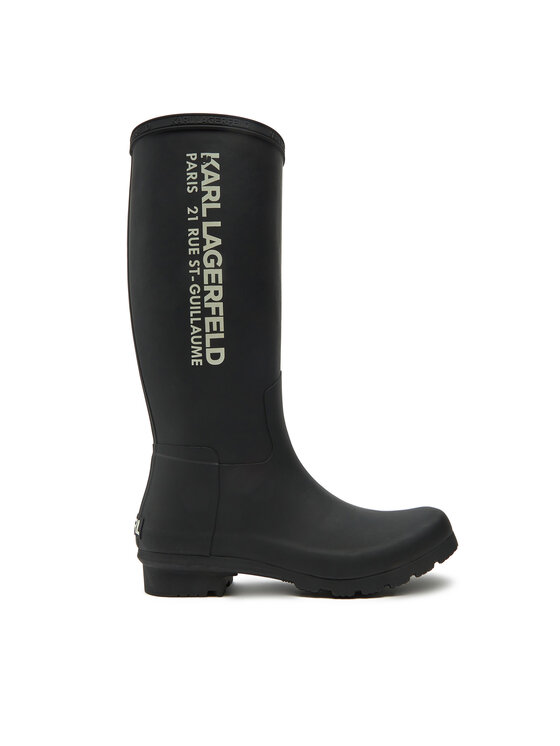 KARL LAGERFELD Gumáky KL47085 Čierna