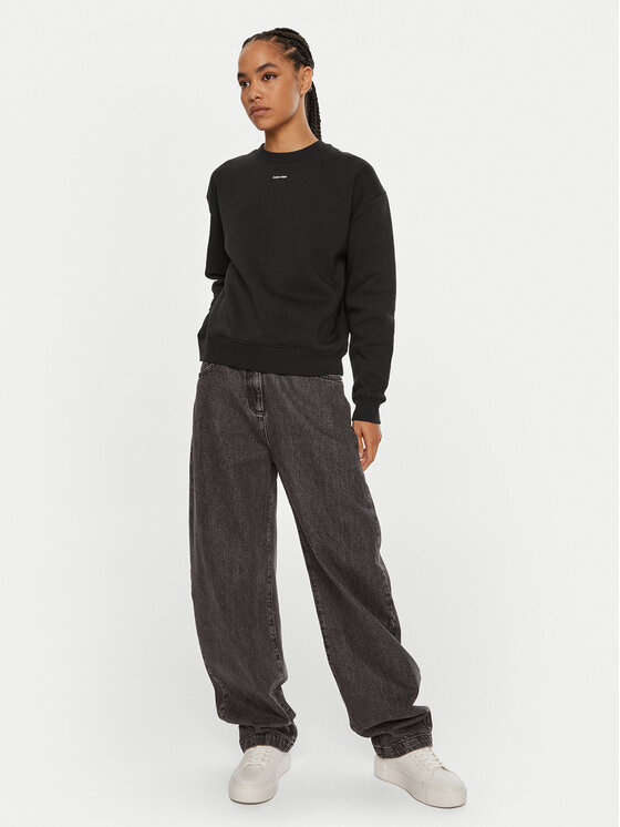 Calvin Klein Calvin Klein Μπλούζα Nano Logo K20K208329 Μαύρο Regular Fit