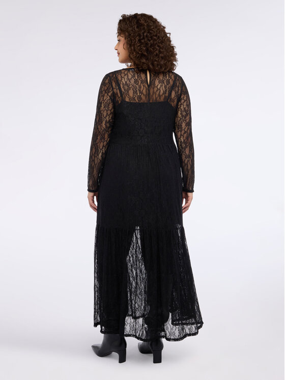 Fiorella Rubino Fiorella Rubino Sukienka wieczorowa 7061T001735N033 Czarny Regular Fit