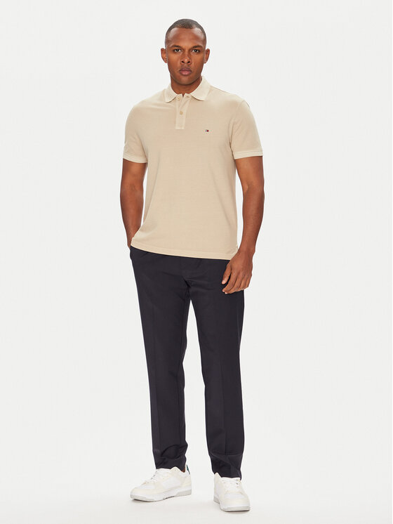 Tommy Hilfiger Tommy Hilfiger Поло MW0MW34757 Бежевий Regular Fit