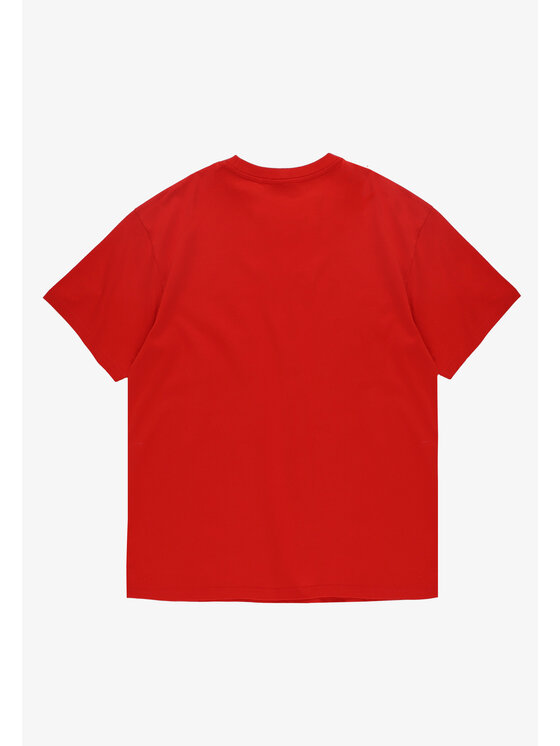 PROSTO. PROSTO. T-Shirt Shield Small KL261MTEE1073 Czerwony Regular Fit
