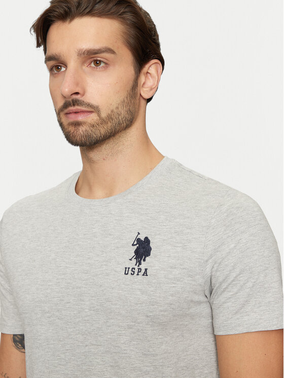 U.S. Polo Assn. T Shirt MUP3311 Grau Slim Fit Modivo