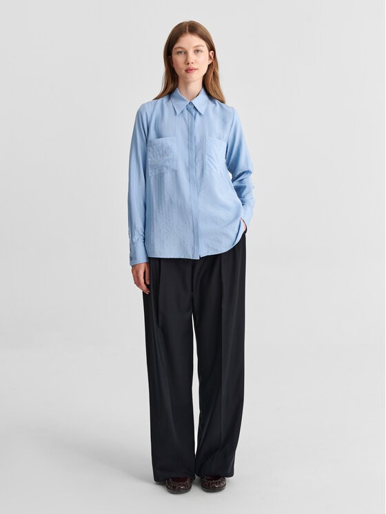 TATUUM TATUUM Koszula BLUE Niebieski Loose Fit