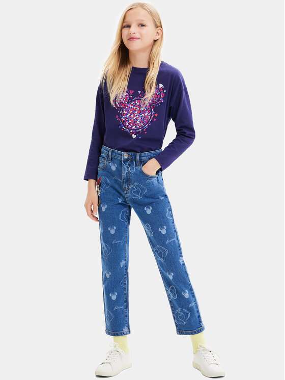 Desigual Desigual Jeansy 23WGDD07 Niebieski Regular Fit