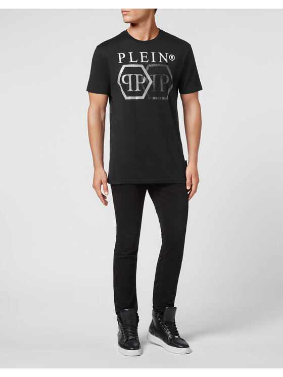 PHILIPP PLEIN PHILIPP PLEIN T-Shirt 3685 Czarny Regular Fit