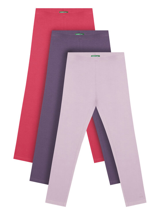 United Colors Of Benetton United Colors Of Benetton Leggings szett 3MT1CF06P Színes Slim Fit