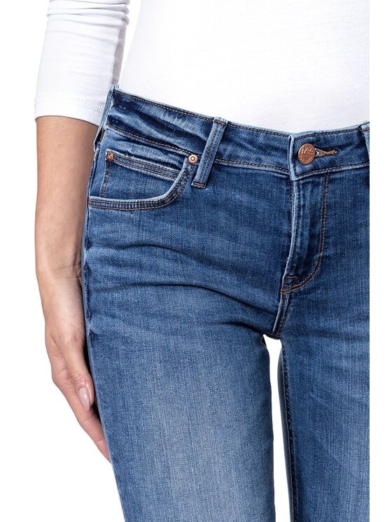 Lee Lee Jeansy SCARLETT Niebieski Skinny Fit