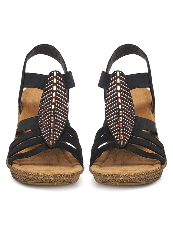 Rieker Rieker Sandalen 66526-00 Schwarz