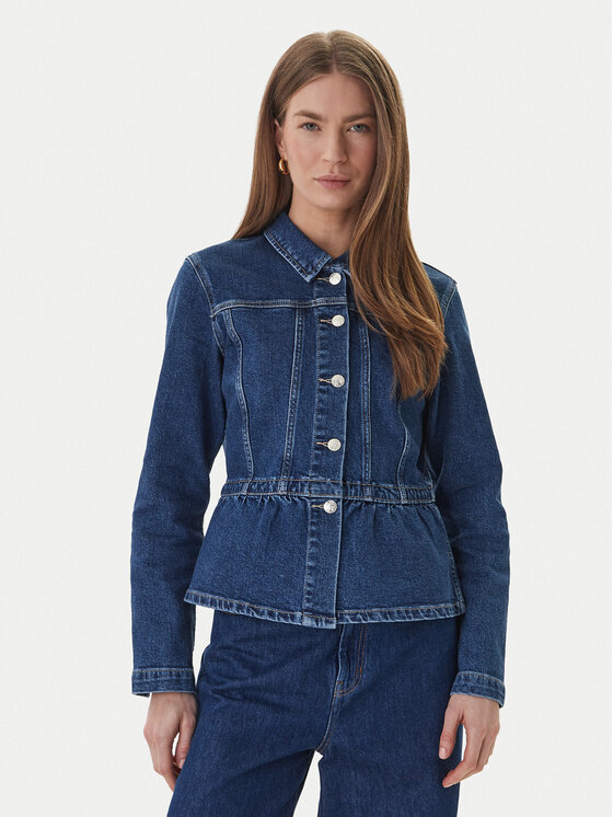 ONLY ONLY Дънково яке Remi 15363587 Тъмносин Slim Fit