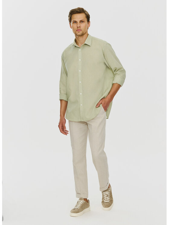 Pako Lorente Pako Lorente Koszula P24SF-1X-008 Zielony Regular Fit
