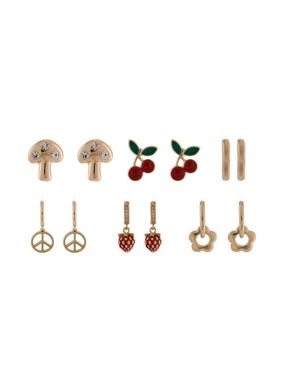Set 6 perechi de cercei Aldo Charmiies 13994892 Auriu