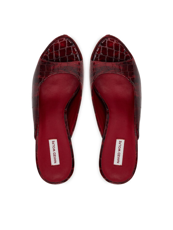 Naked Wolfe Naked Wolfe Šľapky Fab Bordová