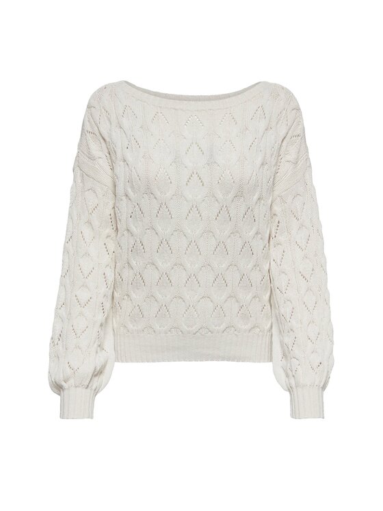 ONLY ONLY Maglione 15222853-PUM Bianco Regular Fit