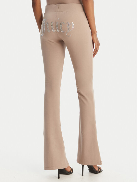 Juicy Couture Juicy Couture Spodnie dresowe Christine JCWBJ126309 Beżowy Flared Leg