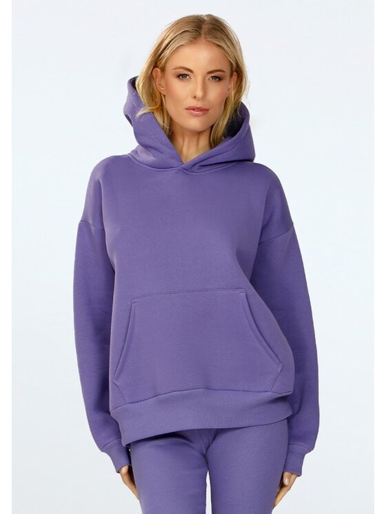 DKaren Sport DKaren Sport Bluza Oseye Fioletowy Classic Fit