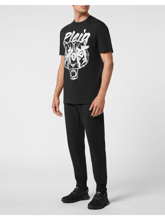 Plein Sport Plein Sport T-Shirt 8861 Czarny Regular Fit