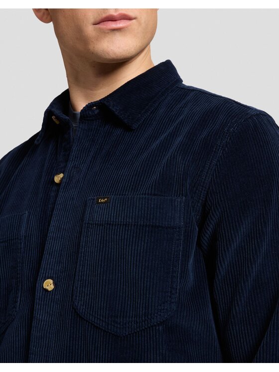 Lee Lee Koszula CAROLINA OVERSHIRT Szary Relaxed Fit
