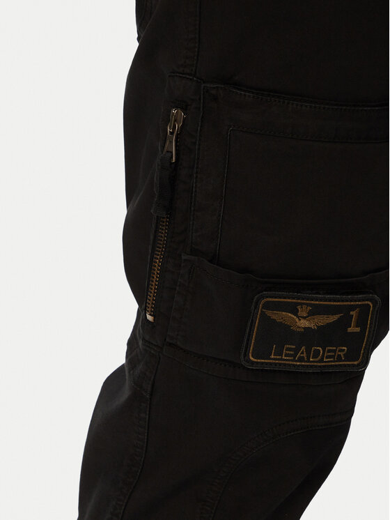 Aeronautica Militare Aeronautica Militare Παντελόνι Cargo 262PA1387UCT01493 Μαύρο Regular Fit