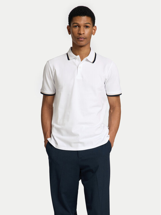Selected Homme Polo 16095852 Bianco Slim Fit, taglia : M