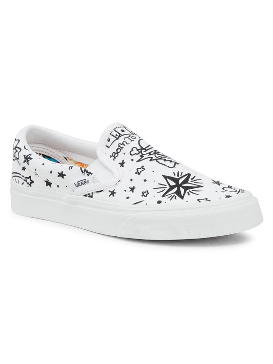 Vans Tennis Classic Slip-On VN0A4BV31IU1 Blanc • Modivo.fr