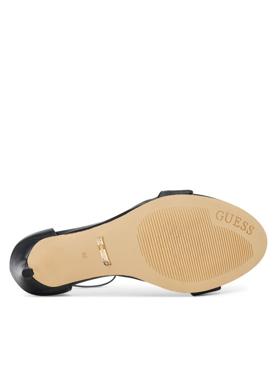 Guess Guess Sandały FLTKAB LEA03 Czarny