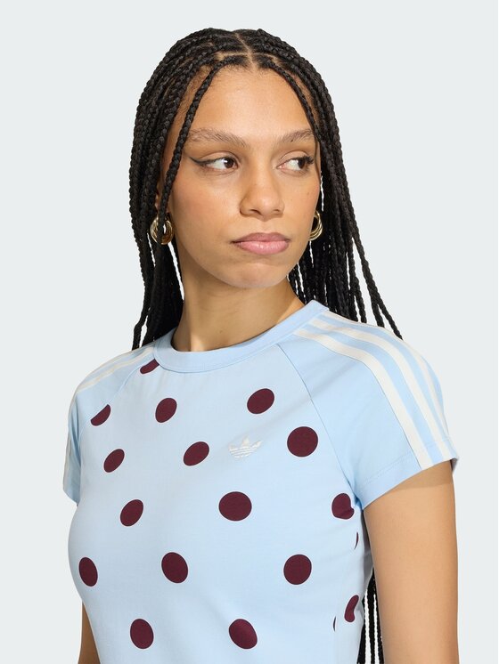 adidas adidas T-Shirt 161803 Niebieski jasny Slim Fit