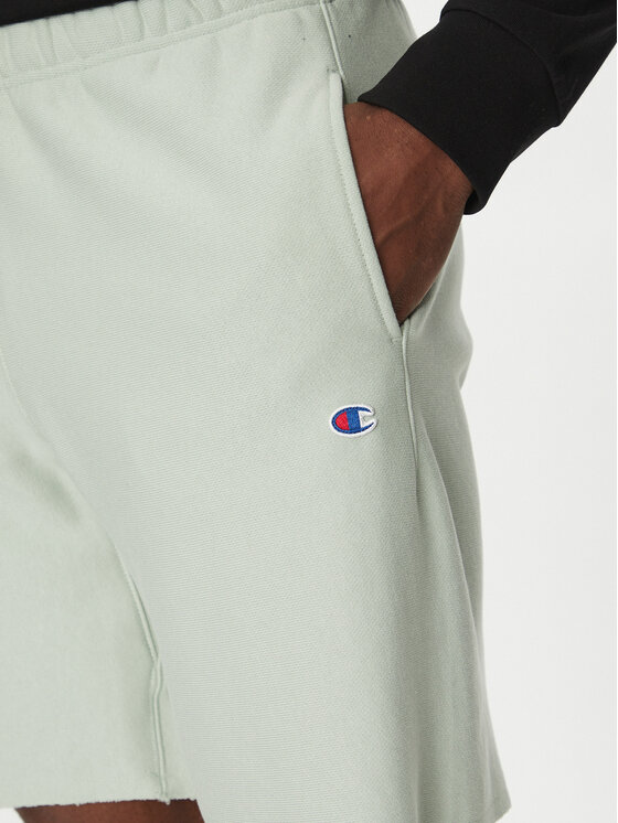 Champion Champion Szorty sportowe 220764 Zielony Loose Fit