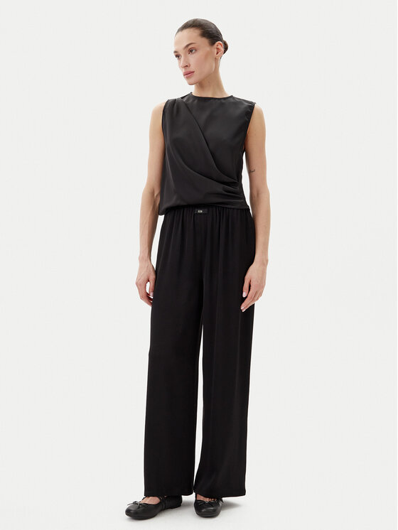 Eleh Eleh Särkpluus ESS250183 Must Regular Fit