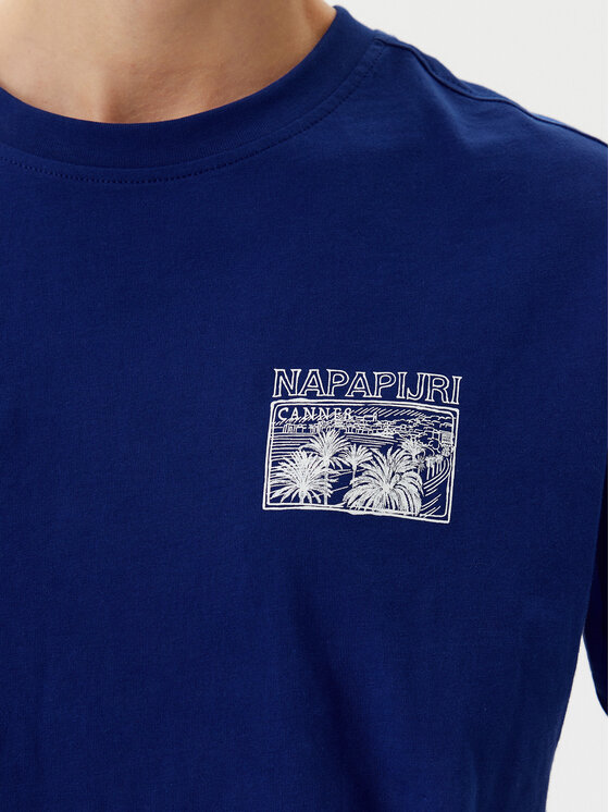 Napapijri Napapijri T-Shirt S-Nice NP0A4IG4 Μπλε Regular Fit