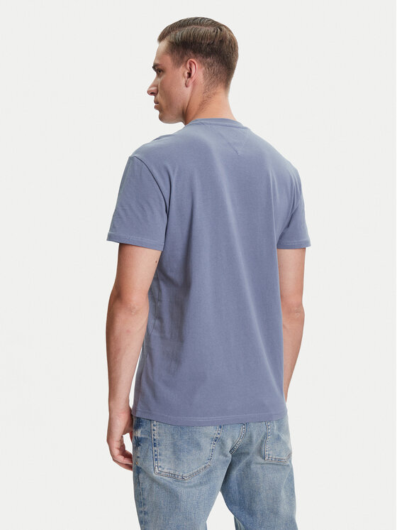 Tommy Jeans Tommy Jeans Tričko Linear Logo DM0DM20744 Modrá Regular Fit
