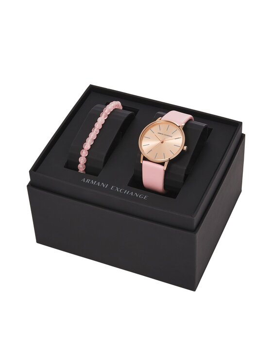 Armani Exchange Armani Exchange Zegarek Lady Banks AX7150SET Różowy