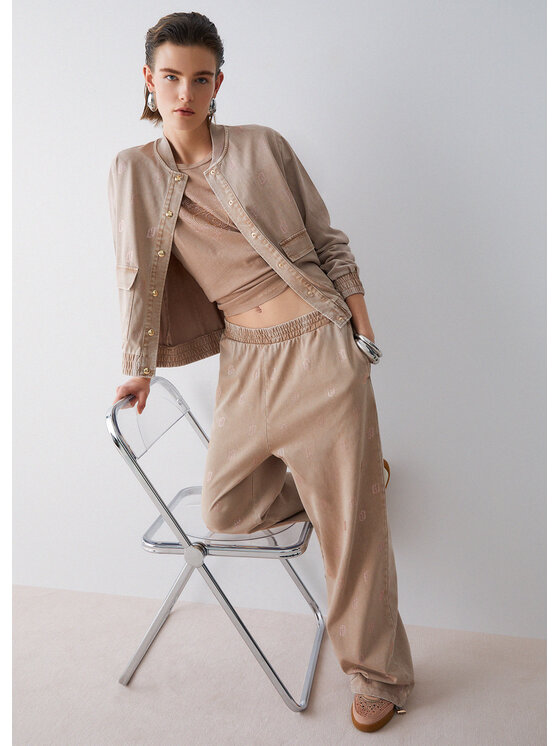 Liu Jo Liu Jo Pantaloni di tessuto TA6102JS008L9030 Beige Regular Fit