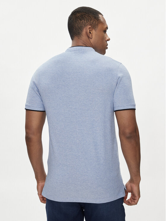 Jack & Jones Jack & Jones Polo Paulos 12199711 Niebieski Slim Fit