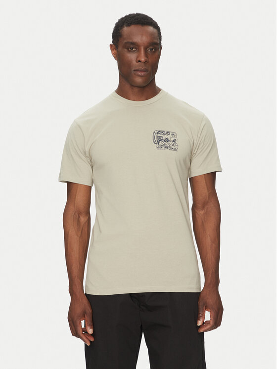 Vans Vans T-Shirt Next Stop VN000NHPZUJ1 Béžová Regular Fit