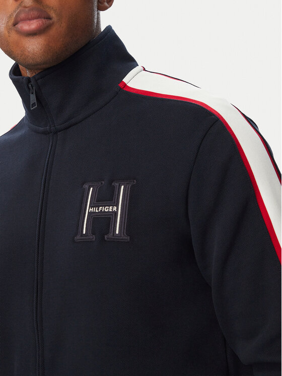 Tommy Hilfiger Tommy Hilfiger Mikina Pique H Badge MW0MW44957 Tmavomodrá Regular Fit