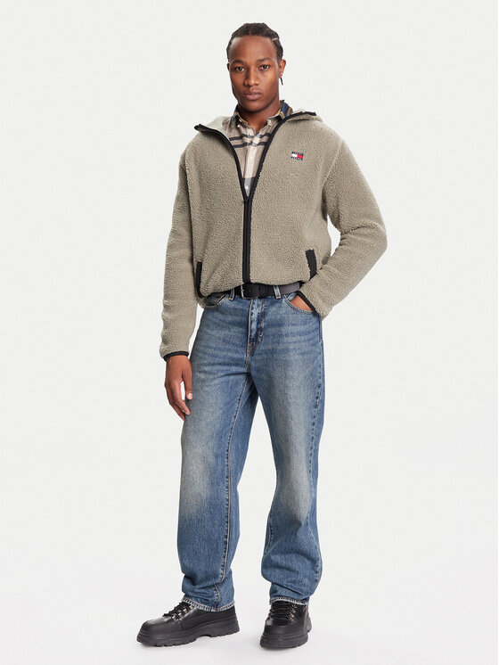 Tommy Jeans Tommy Jeans Majica dugih rukava DM0DM19224 Zelena Regular Fit