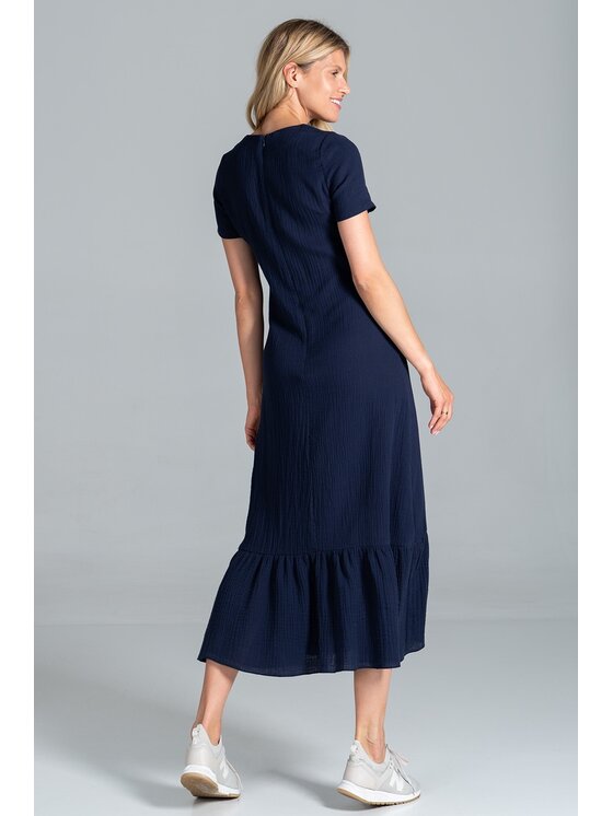 FIGL FIGL Šaty M827 Tmavomodrá Regular Fit