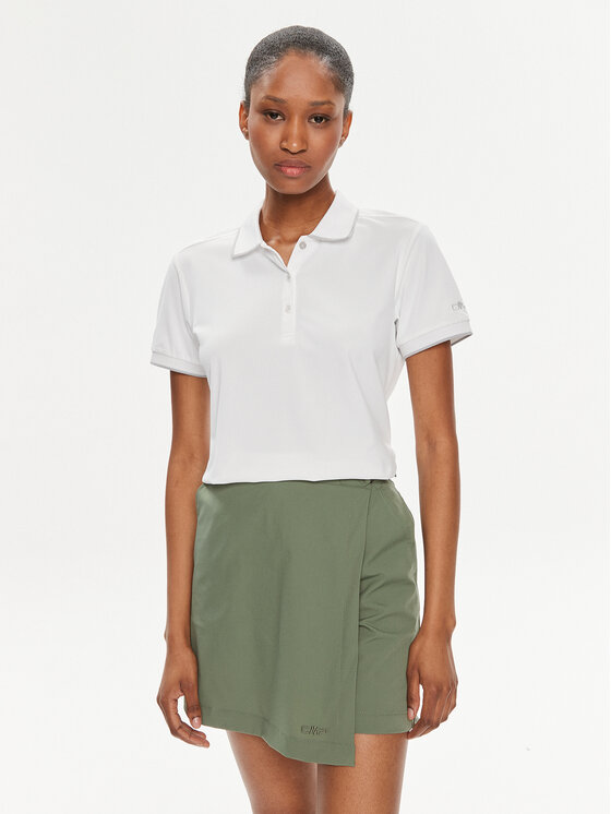 CMP Polokošeľa 31T5066 Biela Regular Fit