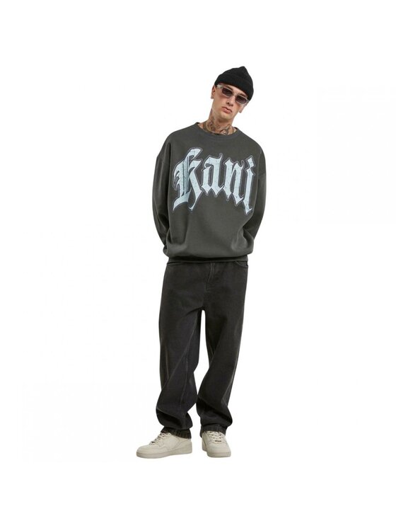 Karl Kani Karl Kani Bluza Inside Out Crew Szary Regular Fit