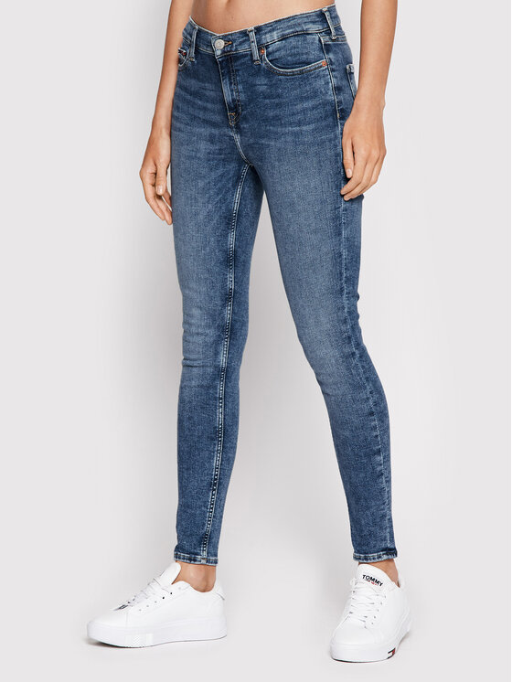 Tommy Jeans Tommy Jeans Jeansy Nora DW0DW11599 Granatowy Skinny Fit