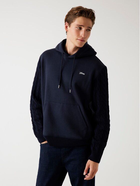 Guess Męska Bluza, rozmiar XL, Błękitna, 179372