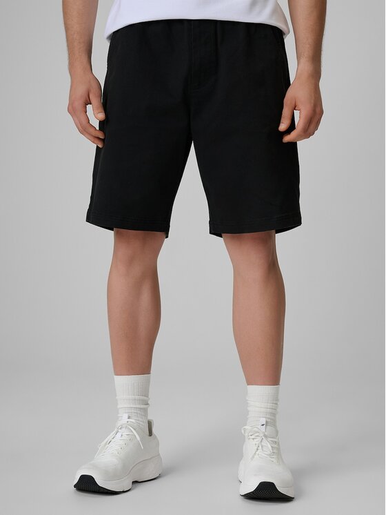 4F 4F Pantaloncini di tessuto 4FRSS26TSHOM0929-20S Nero Regular Fit