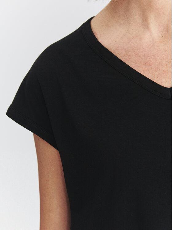 TATUUM TATUUM Bluzka FRAMA Czarny Loose Fit