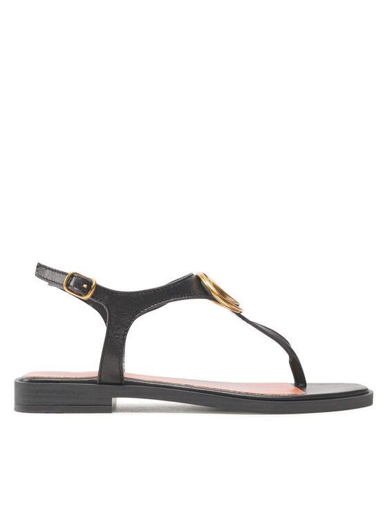 Guess Guess Sandále Miry FL6MRY LEA21 Čierna