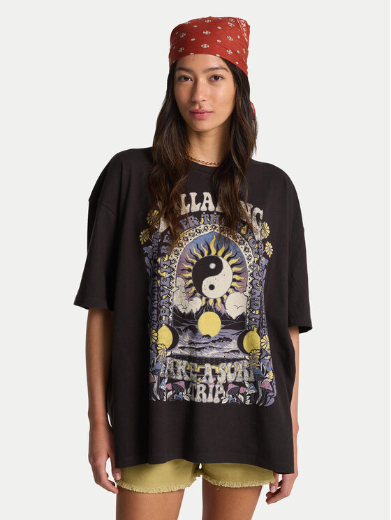 Billabong Billabong T-krekls Surf Trip EBJZT00593 Melns Loose Fit