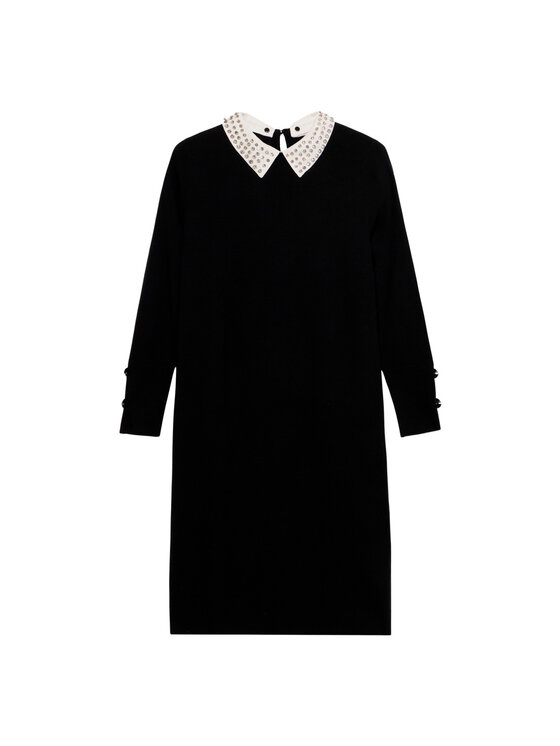 Oltre Oltre Vestito da giorno 7631J000828N033 Nero Slim Fit