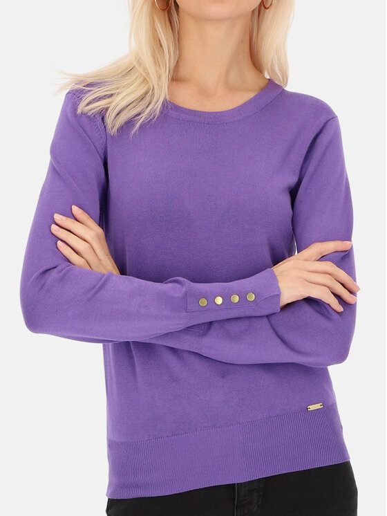L’AF L’AF Sweter Alpi Fioletowy Regular Fit