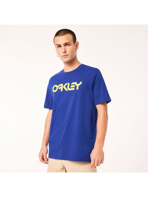 Oakley Oakley T-Shirt FOA404011 Niebieski Regular Fit